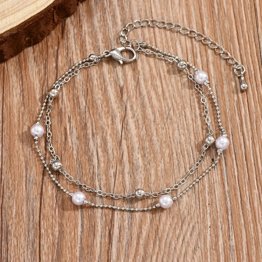Tobillera de mujer con cadena de aleación de mariposa y ojo de animal de estilo simple informal