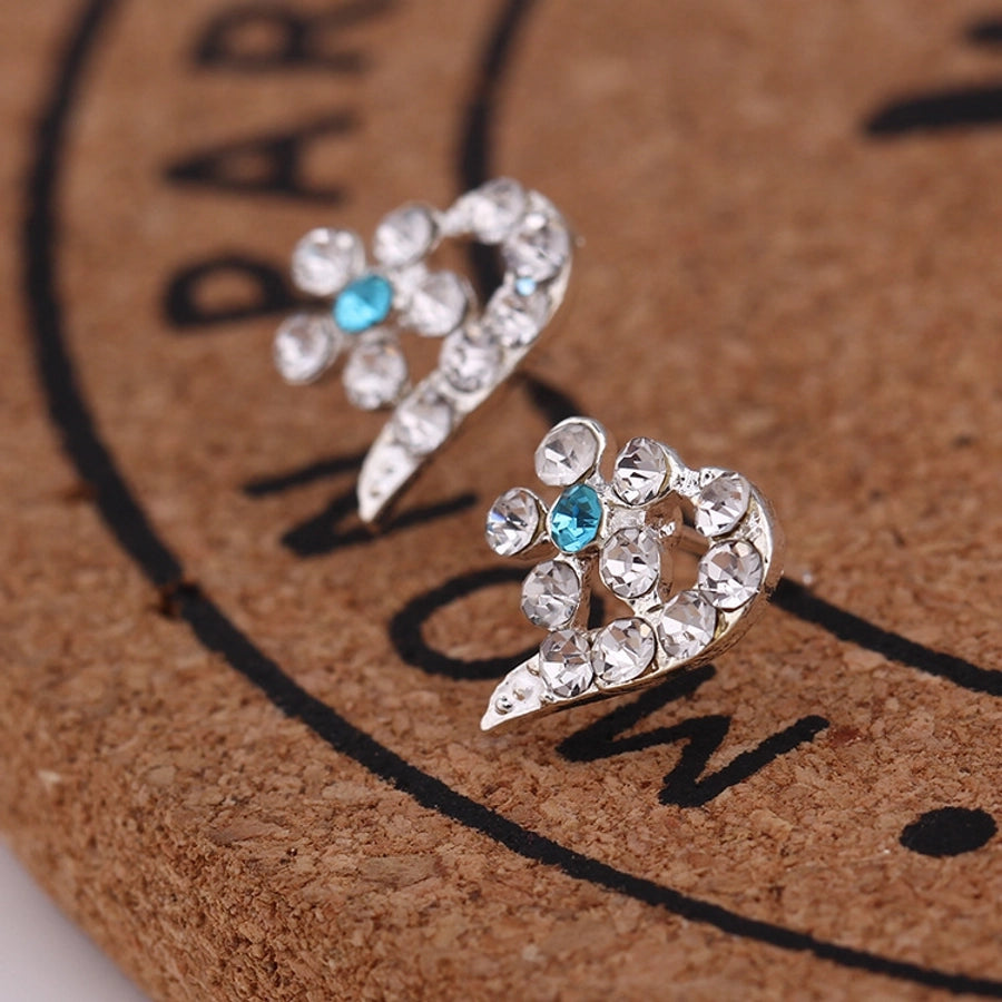 Pendientes de aleación con revestimiento de perlas geométricas de moda