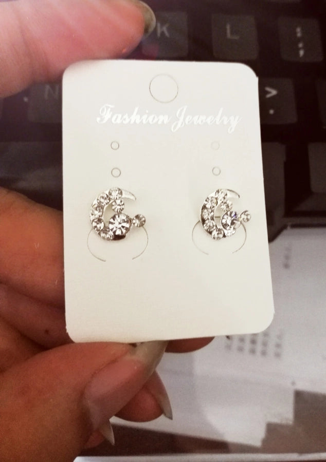 Pendientes de aleación con revestimiento de perlas geométricas de moda