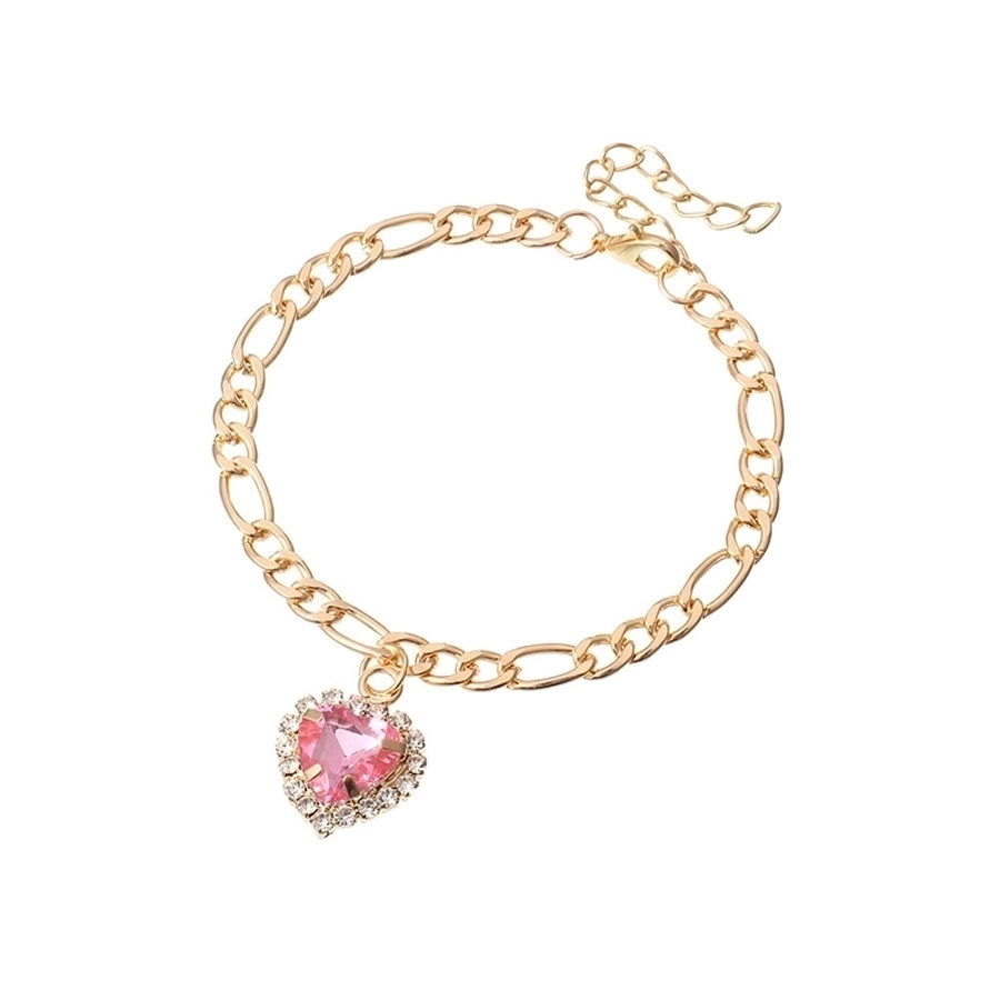Pulsera de amor llena de diamantes circón simple de moda