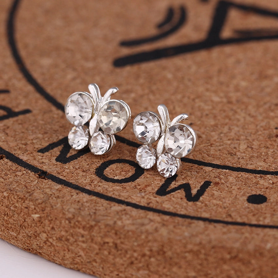 Pendientes de aleación con revestimiento de perlas geométricas de moda