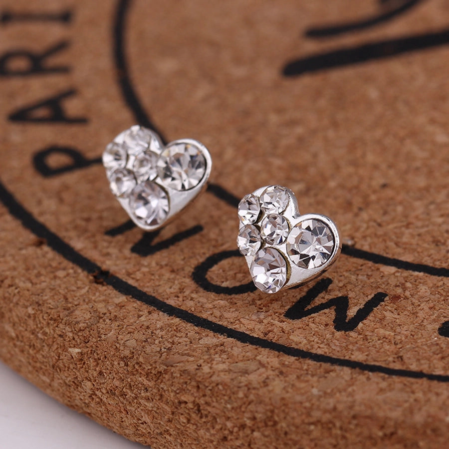 Pendientes de aleación con revestimiento de perlas geométricas de moda