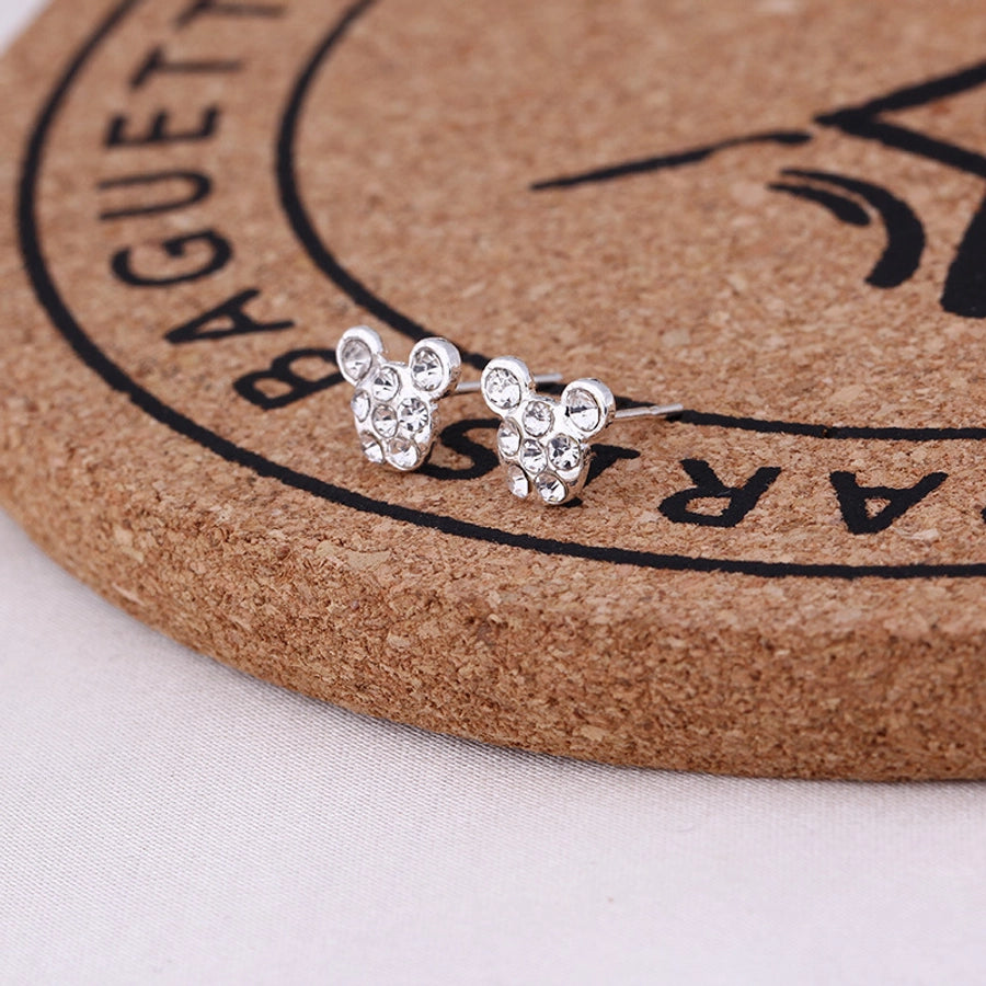Pendientes de aleación con revestimiento de perlas geométricas de moda
