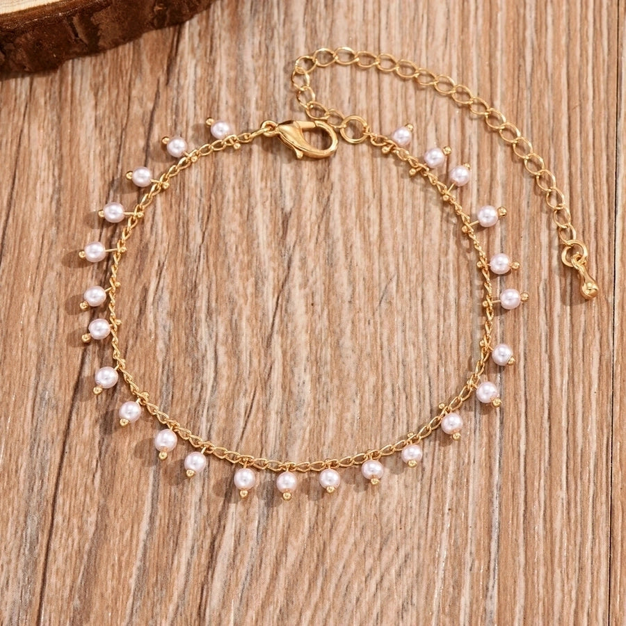 Tobillera de mujer con cadena de aleación de mariposa y ojo de animal de estilo simple informal